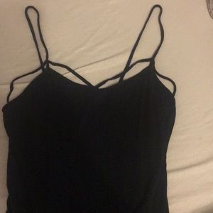 Black tank top